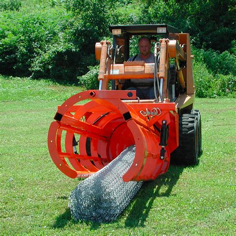 chain link fence attachment skid steer|skid steer fence attachment prices.